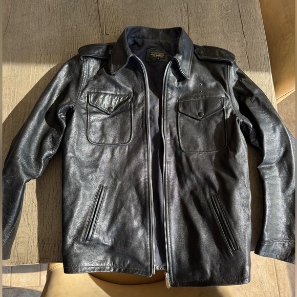 LEE TREVOR vintage leather jacket size medium